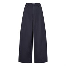 CO`COUTURE BUKSER, DEMICC BARREL PANT, NAVY